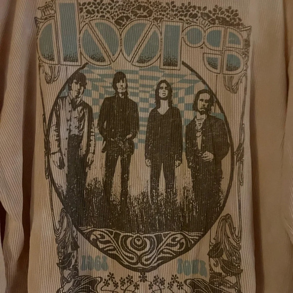 Daydreamer The Doors 1968 Cropped Thermal Top - Picture 4 of 10